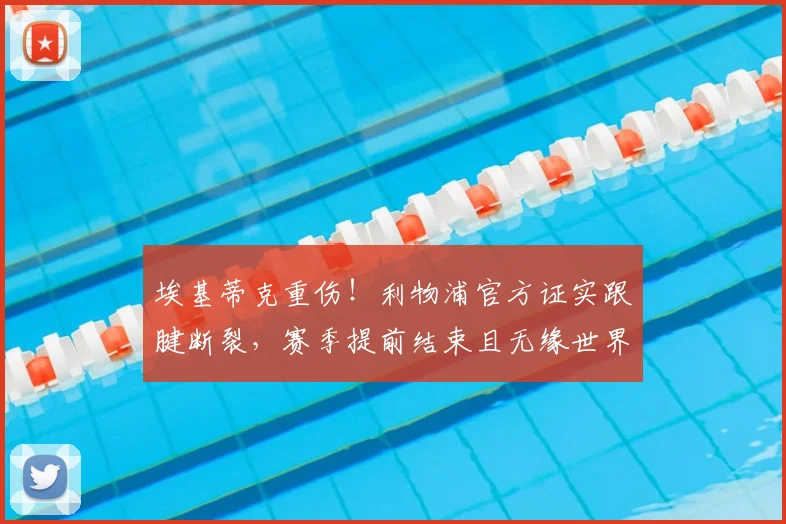 埃基蒂克重伤!利物浦官方证实跟腱断裂,赛季提前结束且无缘世界杯